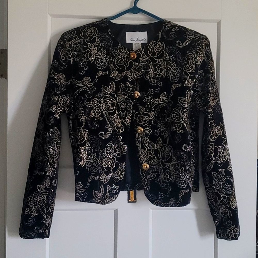 Black and Gold floral light jacket